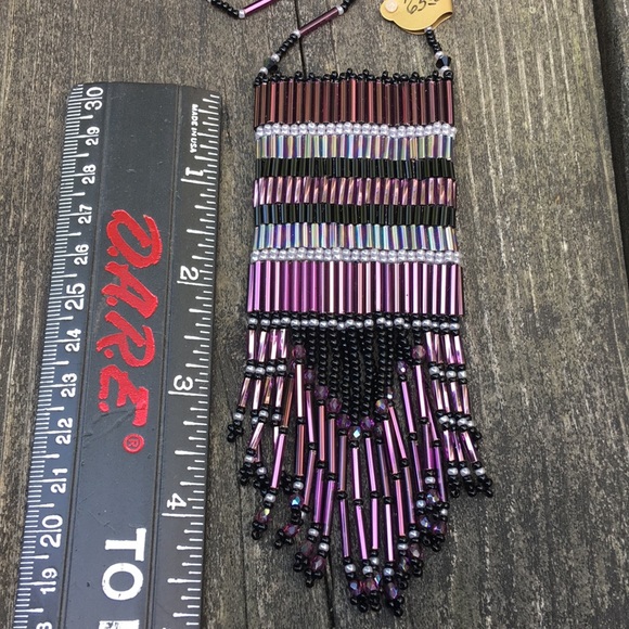 Amulet bag artisan made beaded - Picture 5 of 8